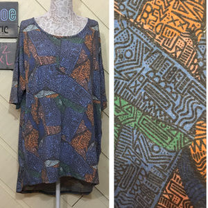 NWT Blue, Orange, Green and Gray LuLaRoe Irma